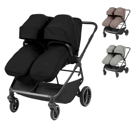 Ickle Bubba Altair Double Stroller - Twin & Sibling Pushchair - available colours