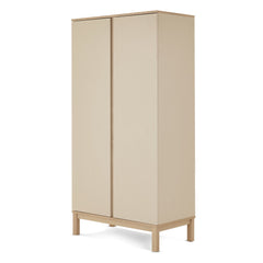 Obaby Astrid Double Wardrobe - Satin - showing its no-handle doors