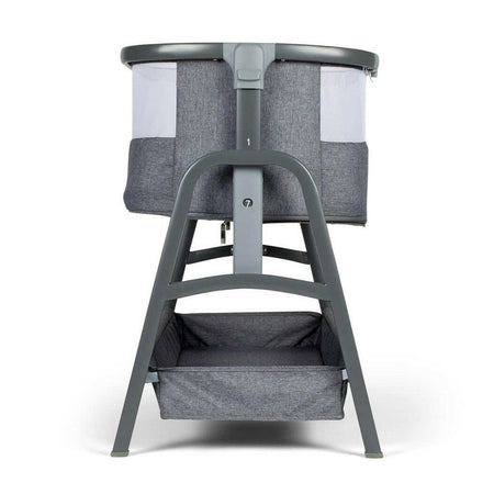 Ickle Bubba Bubba&Me Bedside Crib Space Grey height adjust