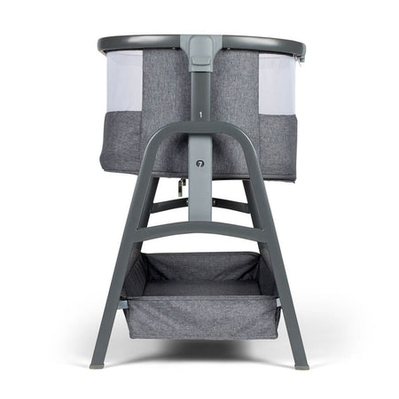 Ickle Bubba Bubba&Me Bedside Crib Space Grey height adjust
