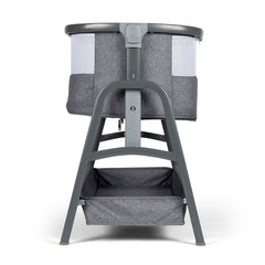 Ickle Bubba Bubba&Me Bedside Crib Space Grey height adjust