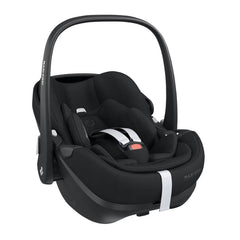 BabyStyle Oyster 3 Gunmetal LUXURY Bundle (Butterscotch) with Maxi-Cosi CabrioFix - showing the included Maxi-Cosi CabrioFix i-Size Infant Car Seat (Essential Black)