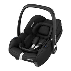 BabyStyle Oyster 3 Black LUXURY Bundle (Pixel) - showing the included Maxi-Cosi CabrioFix i-Size Infant Car Seat (Essential Black)
