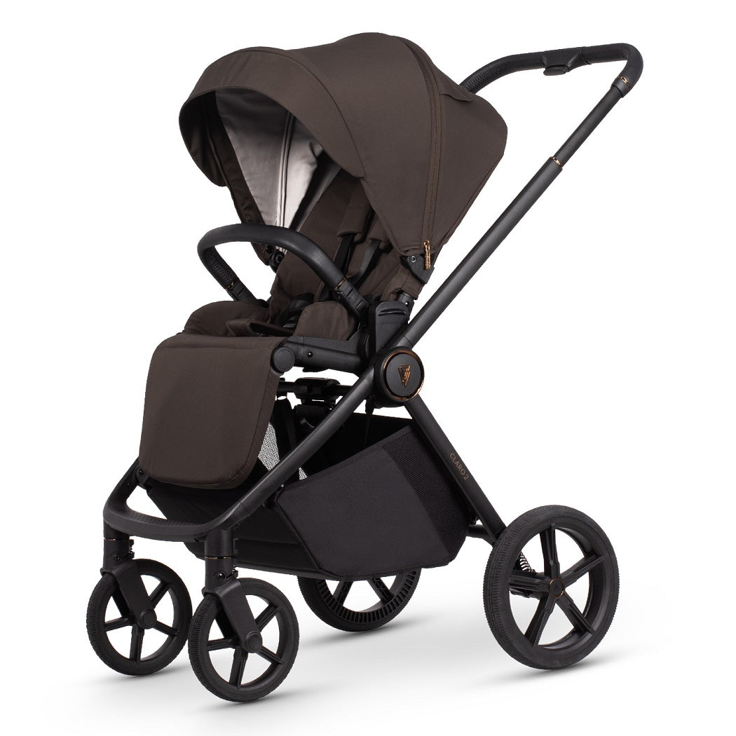 Venicci Claro 2 pushchair in forward-facing mode in Chocolate