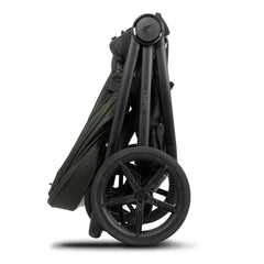 Venicci Claro 2 pushchair folded side view in Forest
