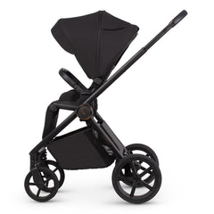 Venicci Claro 2 pushchair side view in forward-facing mode in Noir