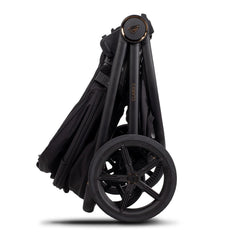 Venicci Claro 2 pushchair folded side view in Noir