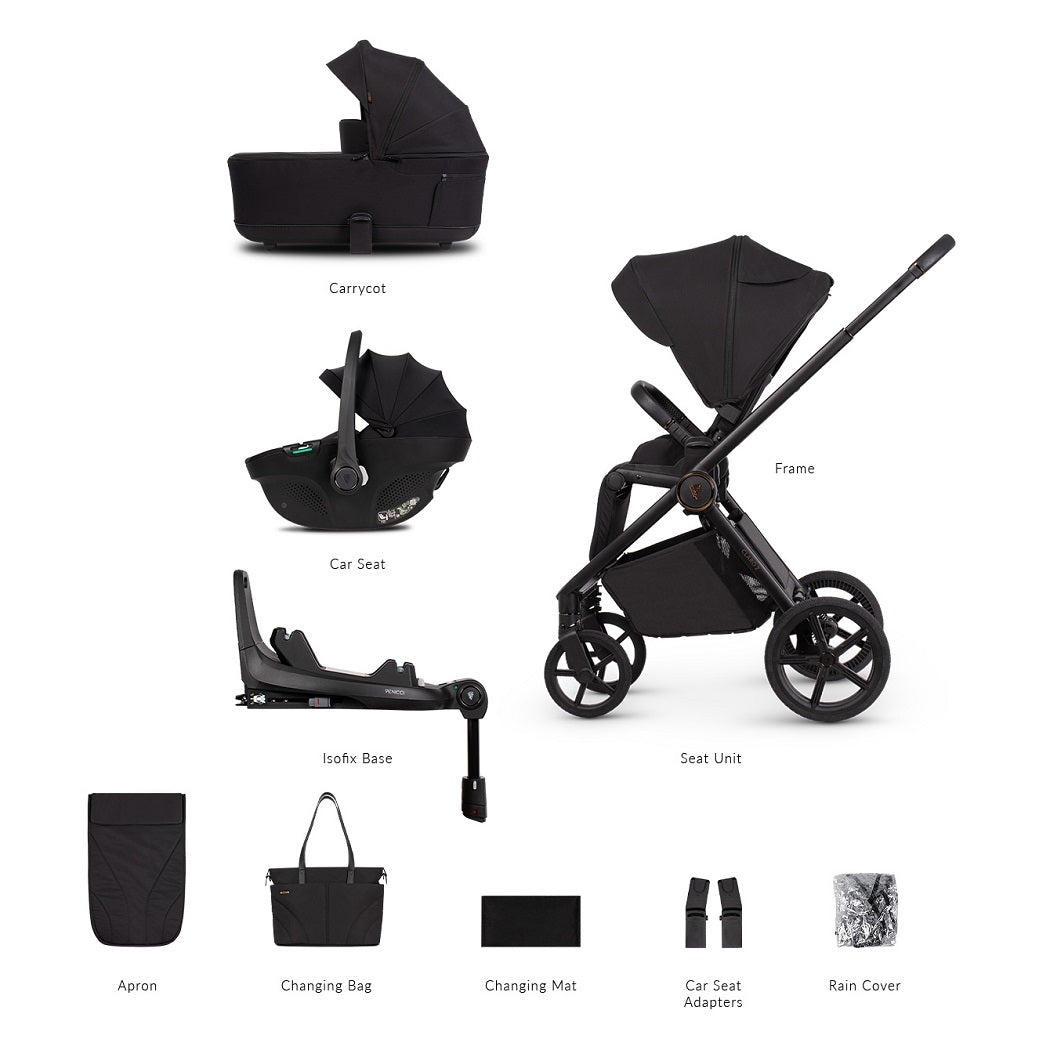 Venicci Claro 2 Luxury Bundle 4in1 - Noir - included items