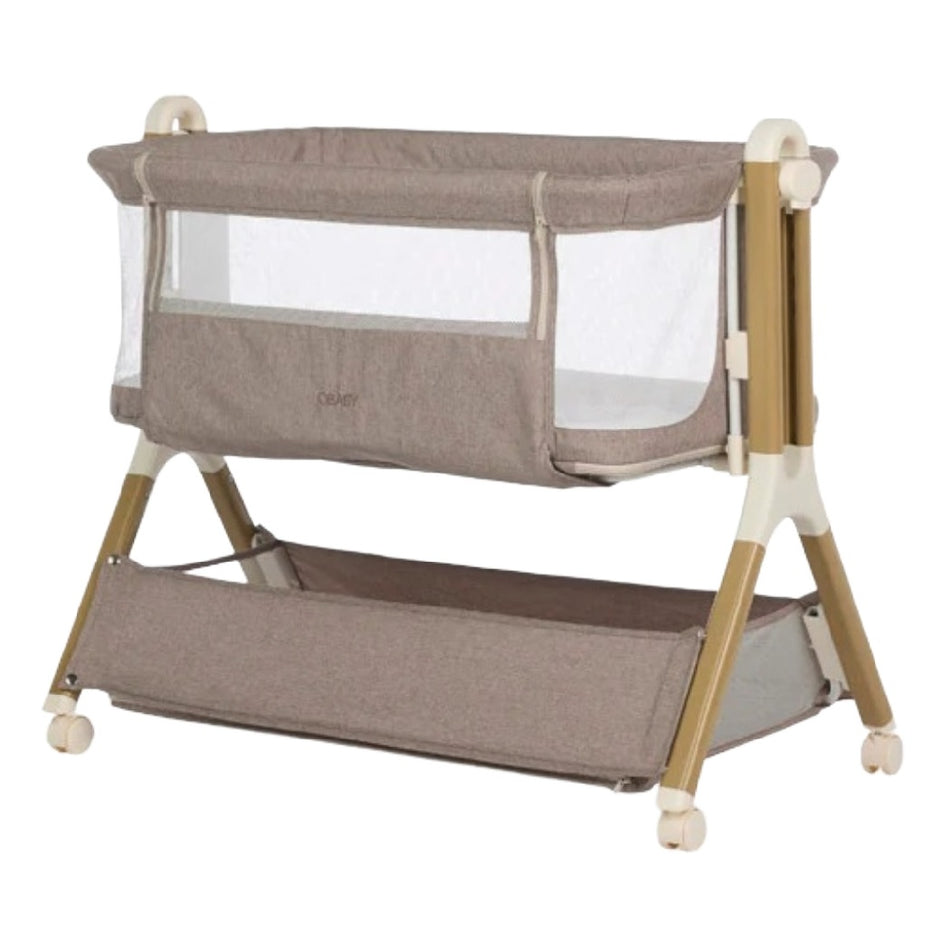Obaby Cloud Bedside Crib - Nutmeg