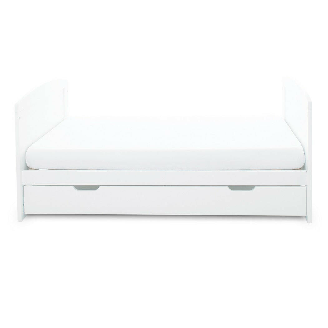 Ickle Bubba Coleby Classic Cot Bed & Under Drawer - White - junior bed