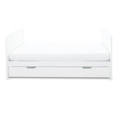 Ickle Bubba Coleby Classic Cot Bed & Under Drawer - White - junior bed