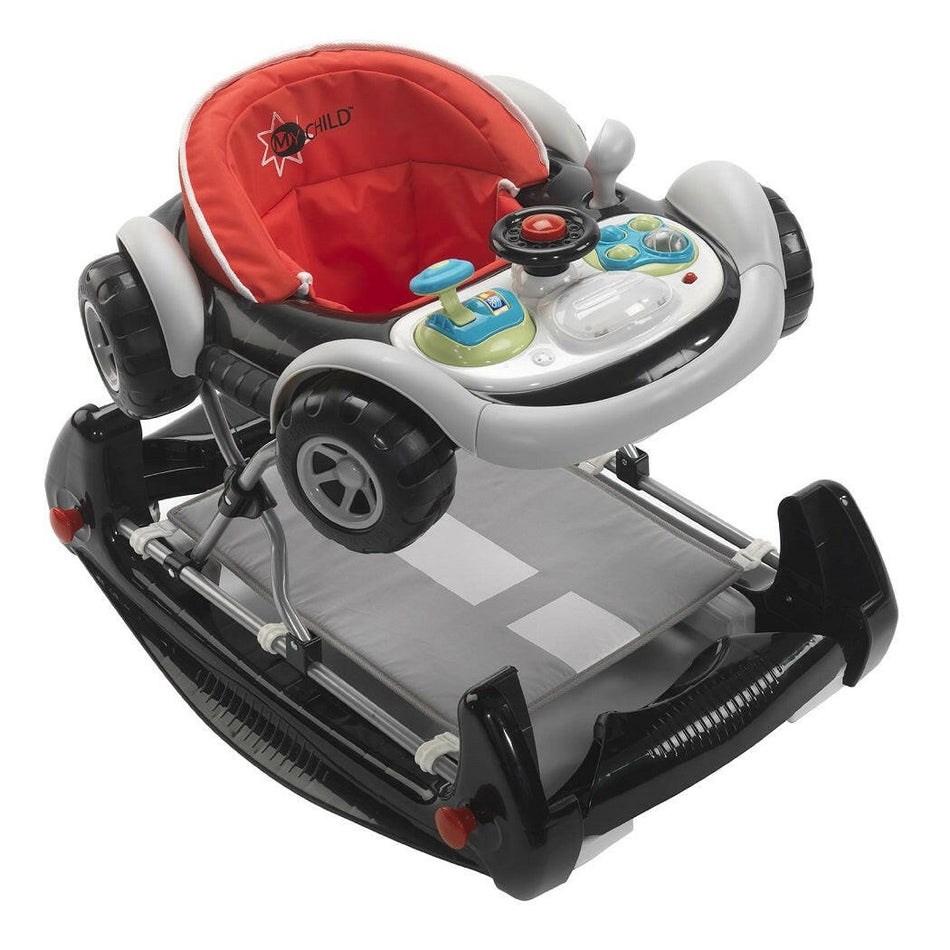 MyChild Coupe Walker/Rocker - Black - front view