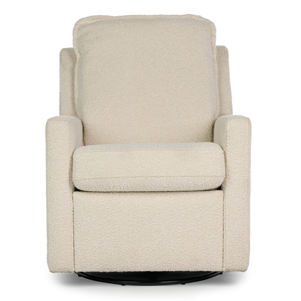 Obaby Denver Swivel Glider Recliner Chair - Bouclé - front view