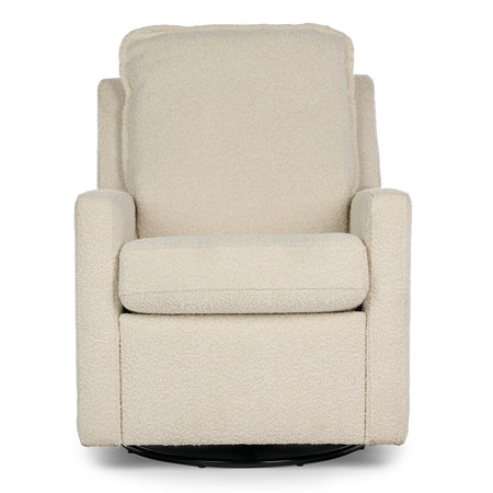 Obaby Denver Swivel Glider Recliner Chair - Bouclé - front view