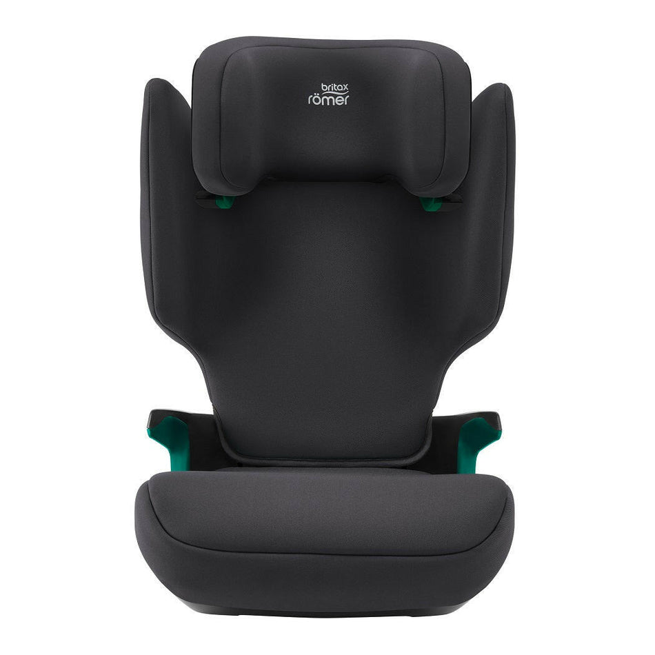 Britax Discovery Plus 2 i-Size Highback Booster Car Seat - Midnight Grey - front view