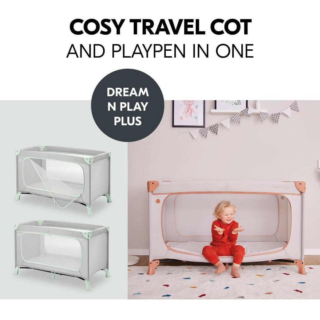 hauck dream and play plus Hauck Dream n Play Plus Mint Travel Cot