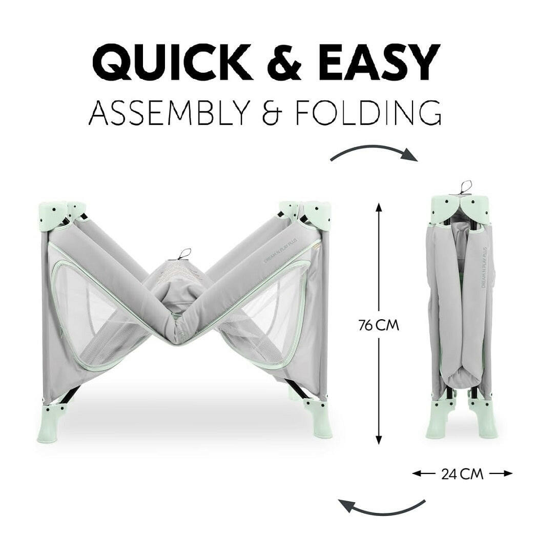 hauck dream n play plus Hauck Dream n Play Plus Mint Travel Cot