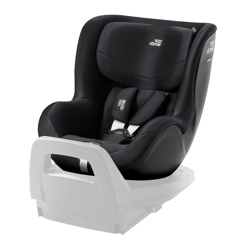 Britax DualFix 5Z Car Seat - Classic Deep Black - rear-facing and fitted to the Britax Vario 5Z ISOFIX Base (not included, available separately)