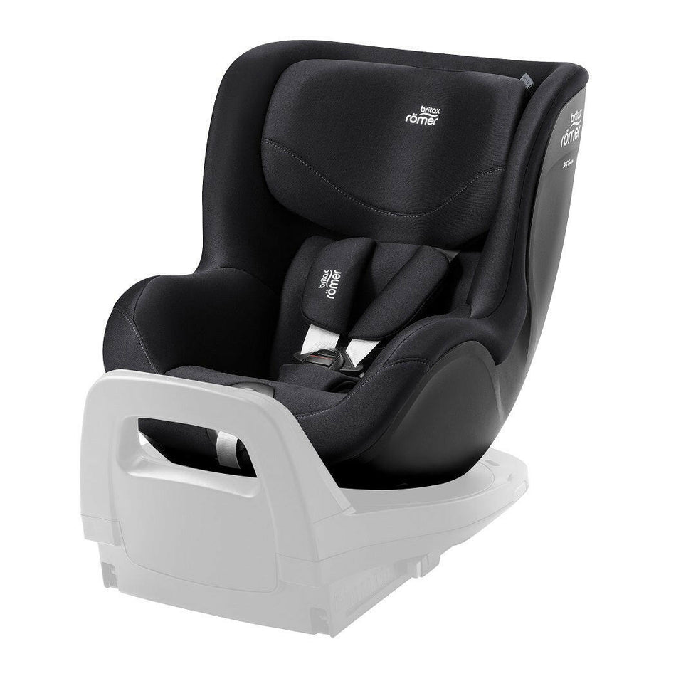 Britax DualFix 5Z Car Seat - Classic Deep Black - rear-facing and fitted to the Britax Vario 5Z ISOFIX Base (not included, available separately)