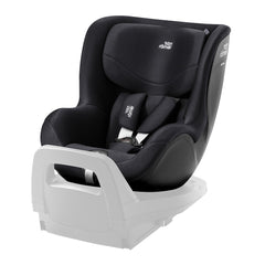 Britax DualFix 5Z Car Seat - Classic Deep Black - rear-facing and fitted to the Britax Vario 5Z ISOFIX Base (not included, available separately)
