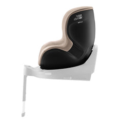 Britax DualFix 5Z Car Seat - Style Teak - side view, forward-facing and fitted to the ISOFIX base