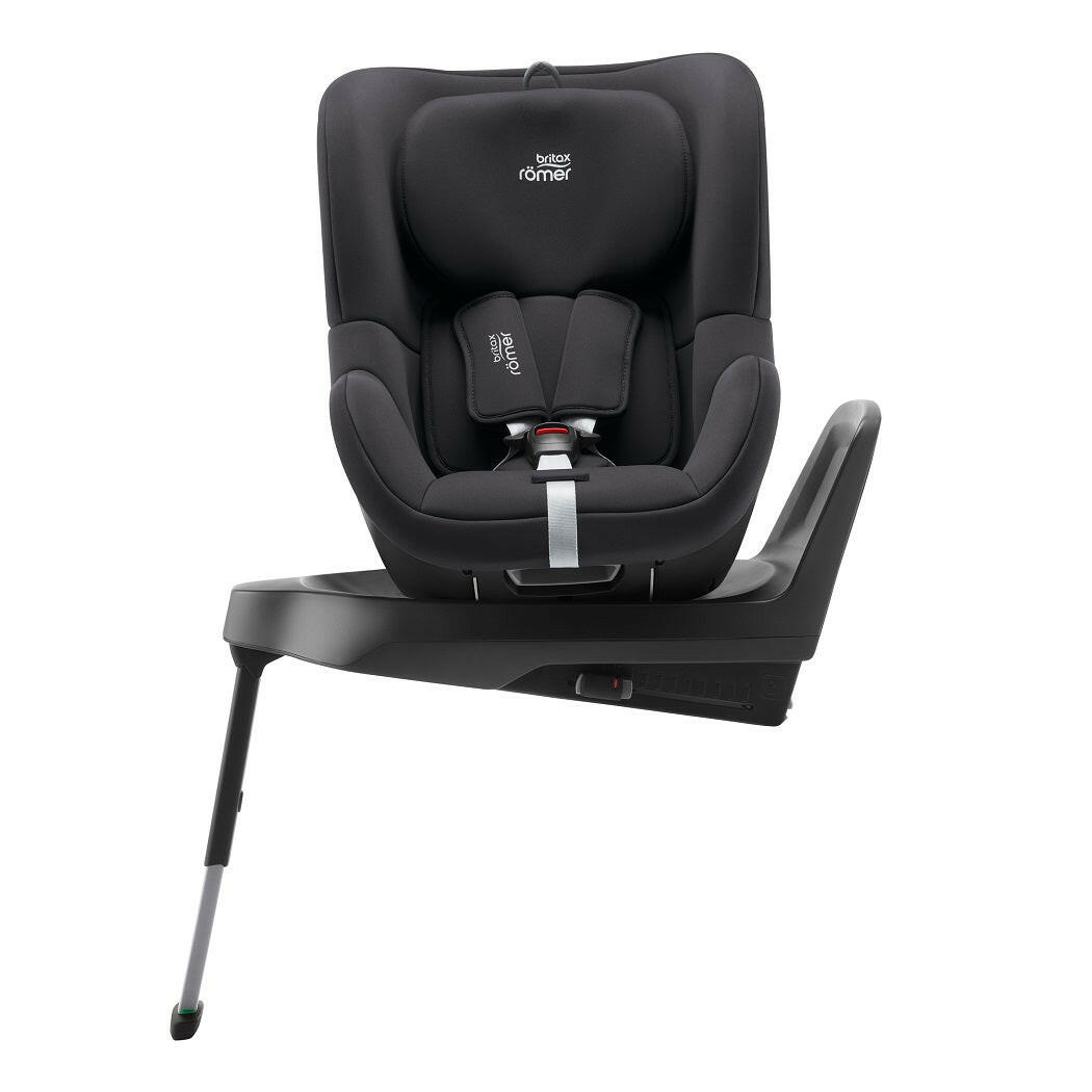 Britax Dualfix M Plus 360 Rotating i-Size Car Seat - Midnight Grey - with seat rotated to the side
