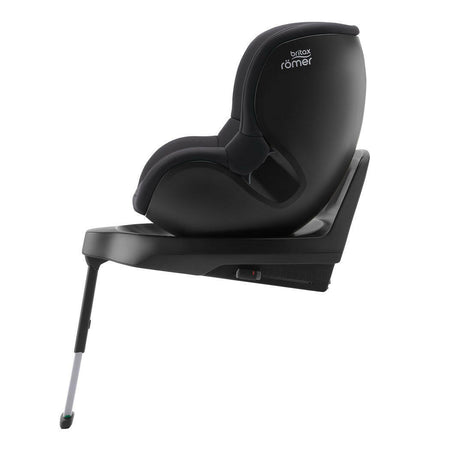 Britax Dualfix M Plus 360 Rotating i-Size Car Seat - Midnight Grey - side view, forward-facing and upright