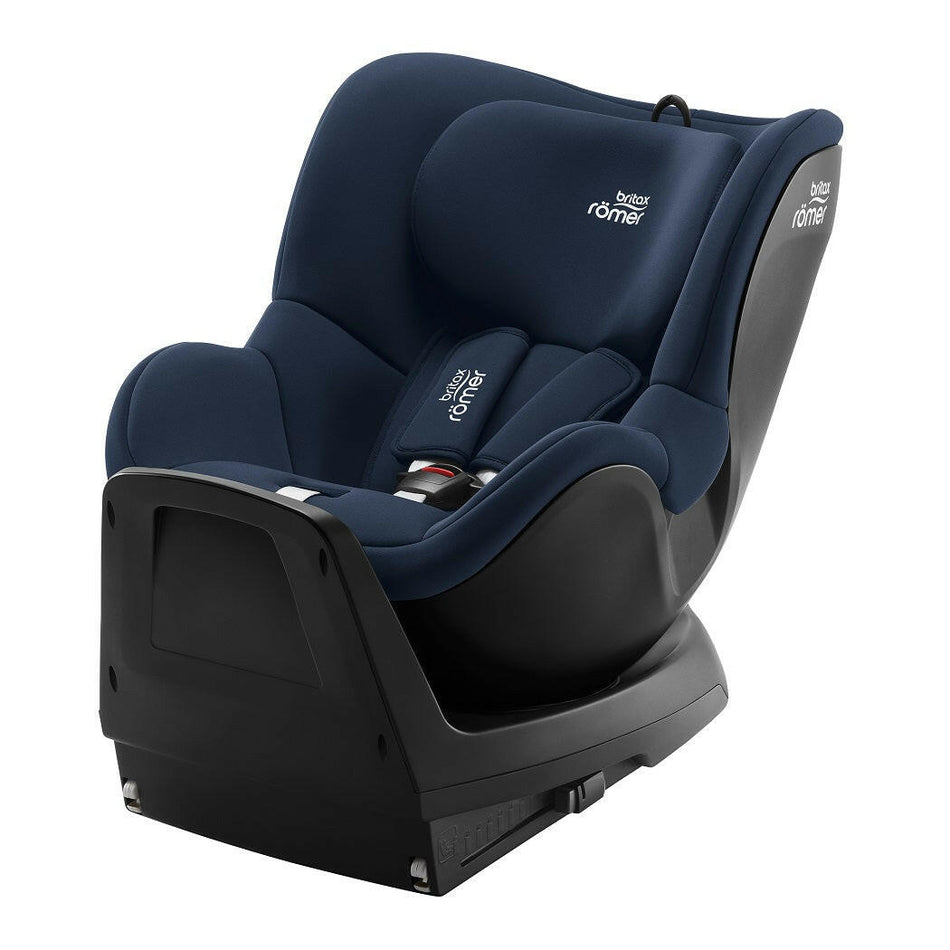Britax Dualfix M Plus 360 Rotating i-Size Car Seat - Night Blue - rear-facing with rebound bar