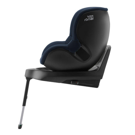 Britax Dualfix M Plus 360 Rotating i-Size Car Seat - Night Blue - side view, forward-facing and upright