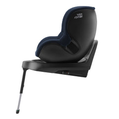 Britax Dualfix M Plus 360 Rotating i-Size Car Seat - Night Blue - side view, forward-facing and upright