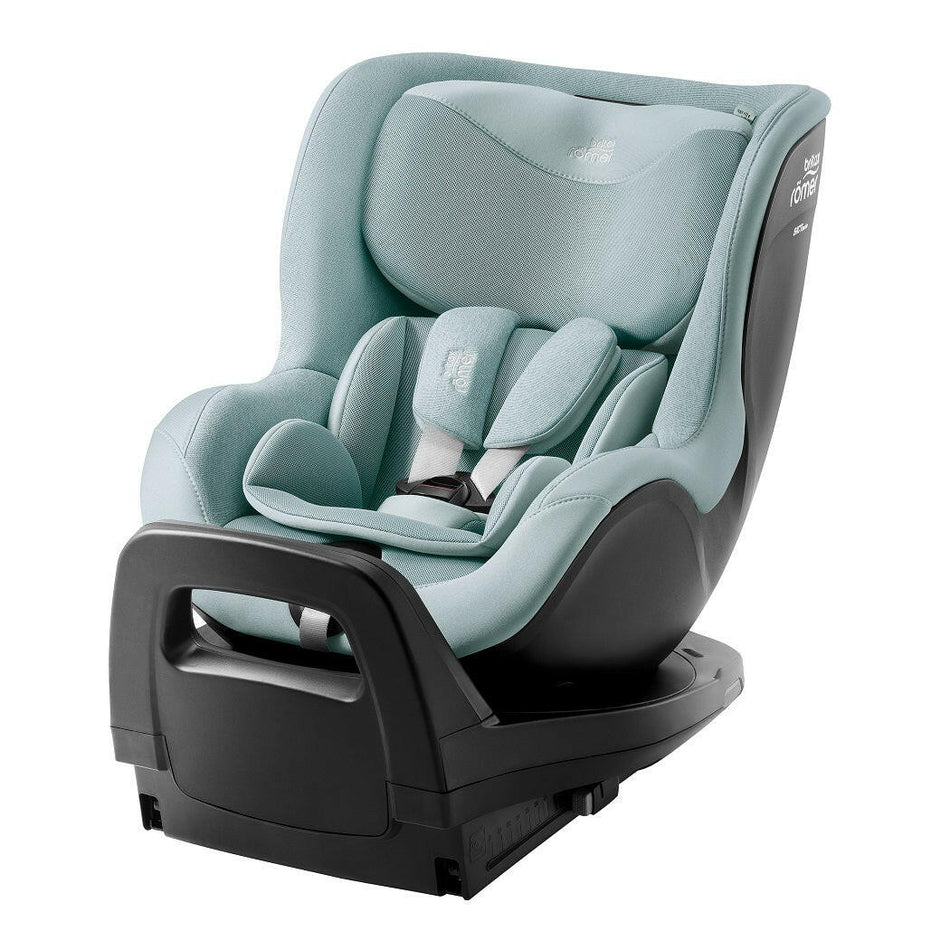 Britax Dualfix Pro M i-Size 360 Rotating Car Seat - Style Harbor Blue - with 5-point harness and padded insert