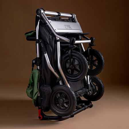Mountain Buggy Duet V4 - compact, folded and freestanding