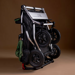 Mountain Buggy Duet V4 - compact, folded and freestanding