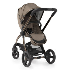 egg2 Luxury Bundle (Mink) - showing the seat unit and chassis together as the pushchair in parent-facing mode