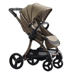 egg2 Luxury Bundle (Mink) - showing the forward-facing pushchair`s side view