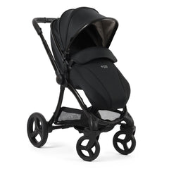 egg3 Luxury Bundle (Houndstooth Black) - showing the pushchair in forward-facing mode