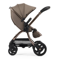 egg3 Luxury Bundle (Mink) - side view, showing the parent-facing pushchair
