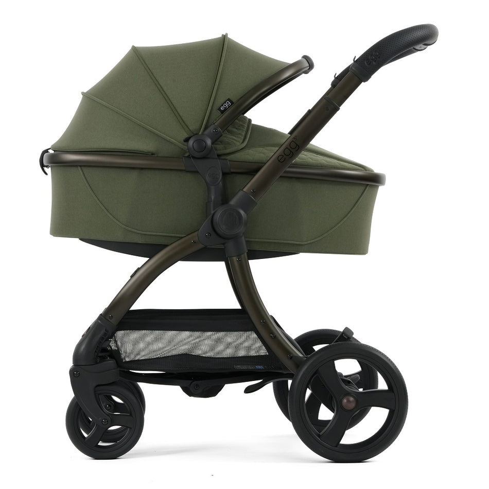 egg3 Pram - Sage - side view