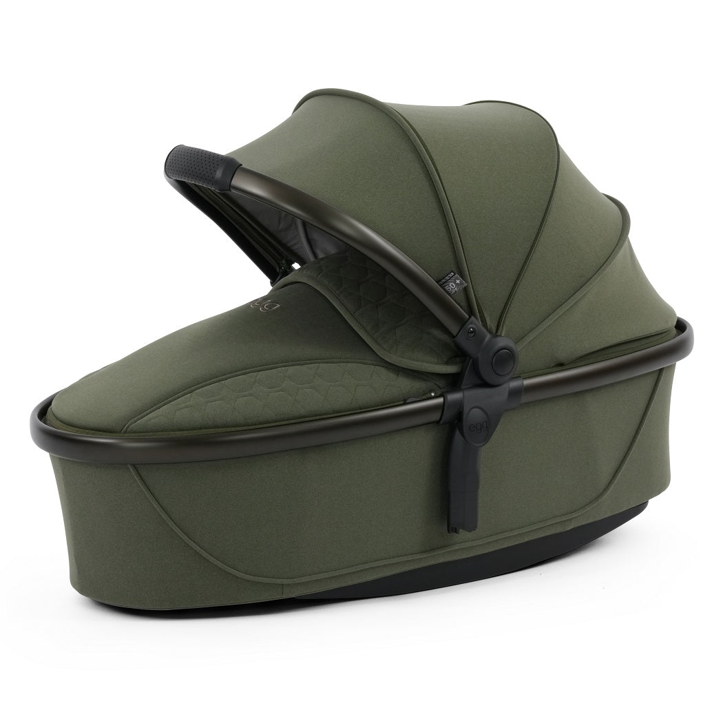 egg3 Carrycot - Sage - hood fully extended