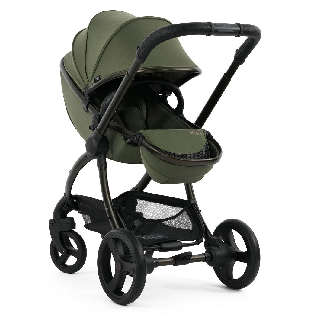 egg3 Stroller - Sage - parent-facing reclined