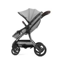 egg3 Luxury Bundle (Glacier) - side view, showing the pushchair in forward-facing mode