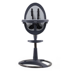 egg Grey Highchair - front view with grey seat pad