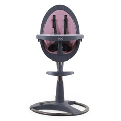 egg Grey Highchair - with pink seat pad