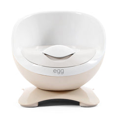 eggloo Potty - Cream - front view, with lid