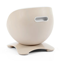 eggloo Potty - Cream - rear view, with carrying grip