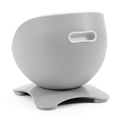 eggloo Potty - Grey - rear view, with carrying grip