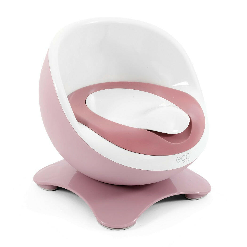 eggloo Potty - Pink - quarter view with lid