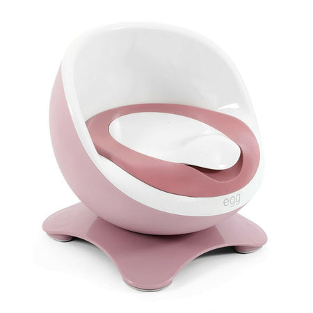eggloo Potty - Pink - quarter view with lid