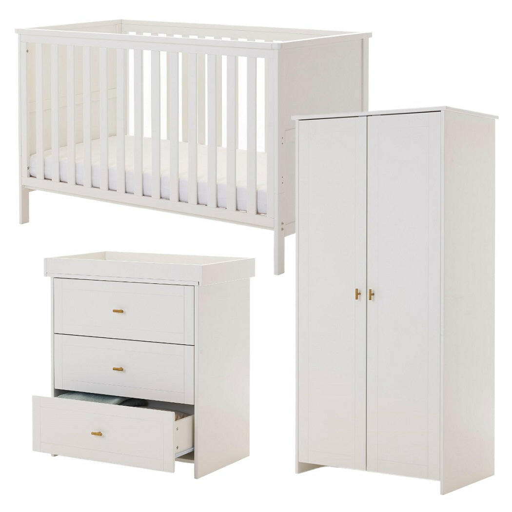 Obaby Evie 3 Piece Room Set - White