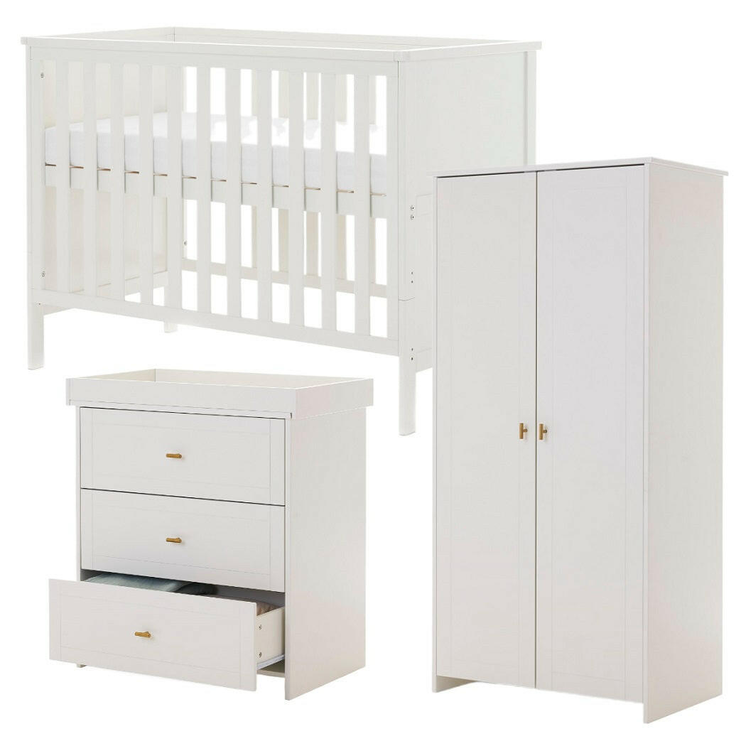 Obaby Evie MINI 3 Piece Room Set - White